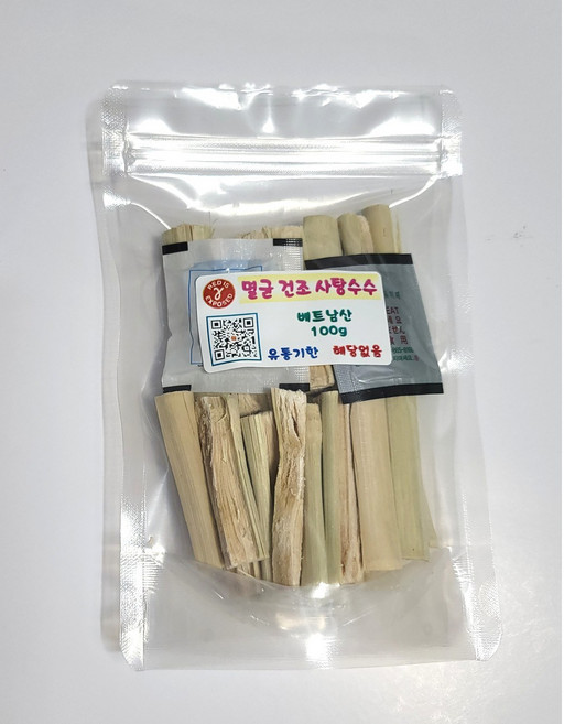 멸균 건조사탕수수 쪼갠형 막대형100g (소형~대형 앵무새용), 막대형, 1개
