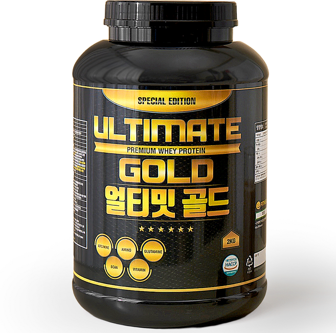 프리미엄 프로틴 분리 유청 단백질 WPI 보충제 헬스 근육 웨이 프로틴 얼티밋 골드 2KG, 1개