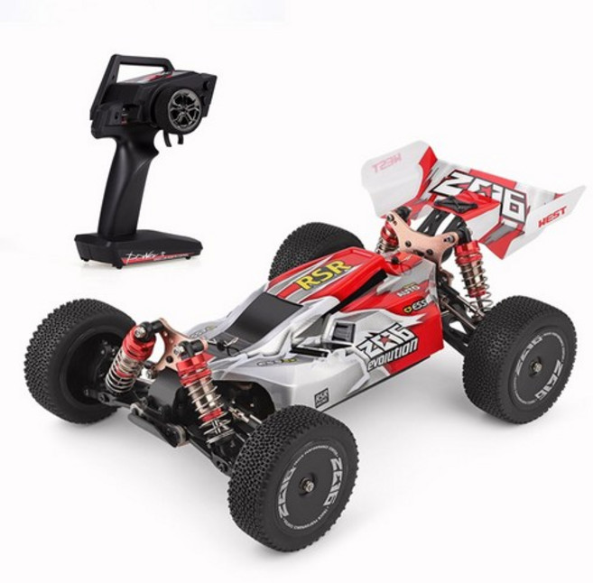 Wltoys 144001 RC 크로스컨트리 4WD 고속 1|14, red, 1개