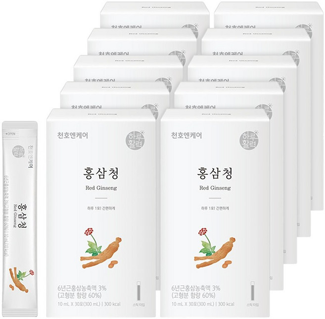 천호엔케어 홍삼청, 10ml, 300개