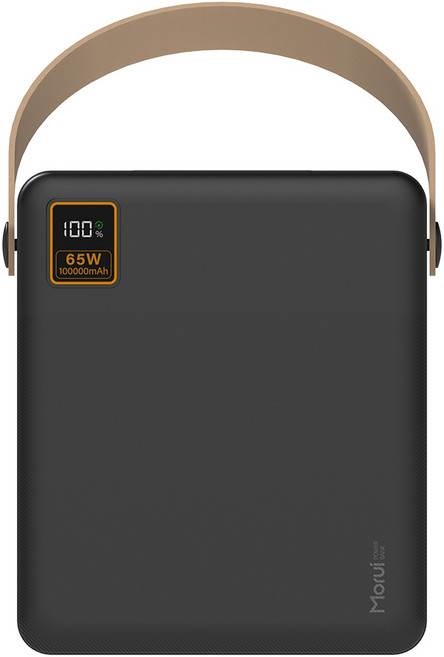 모루이 PD65W PPS 초고속충전 2.0 대용량 보조배터리 100000mAh, M100B, 블랙