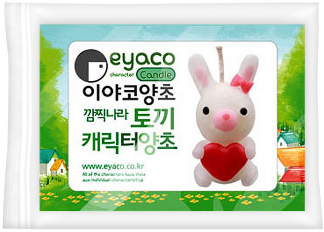 TNB 이야코 깜찍나라 양초 CRM-EY-CANDLE, 토끼, 1개