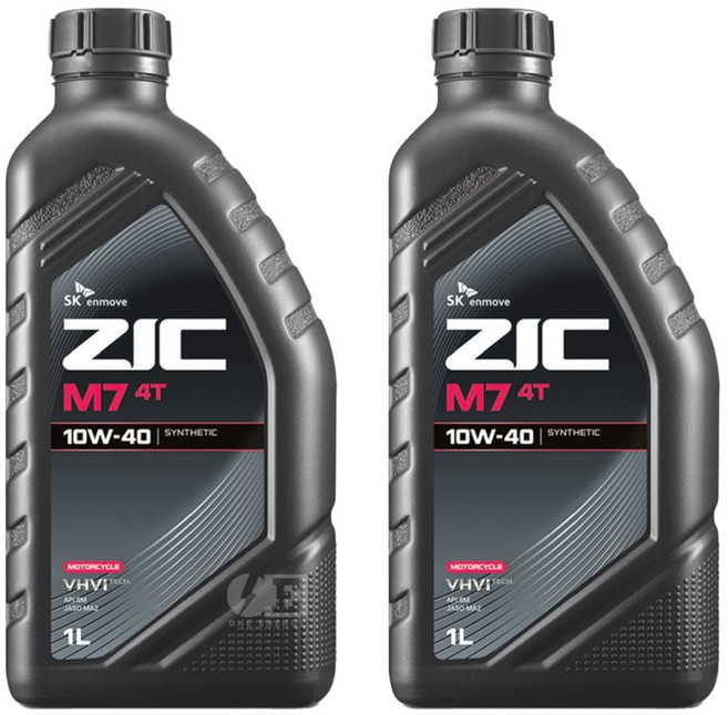 4행정 오토바이 오일 SK ZIC M7 4T 1L, 2개