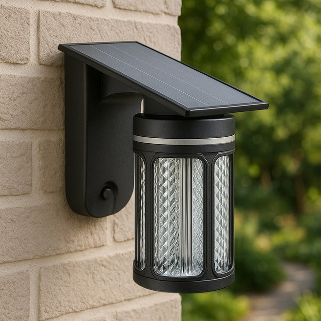 케이시조명 LED 태양광 어반 외부 벽부등 태양열 벽등 조명 4W, 전구색(노란불)