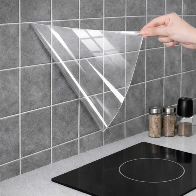 조온하루 주방 오염방지 주방타일 보호필름, 1개