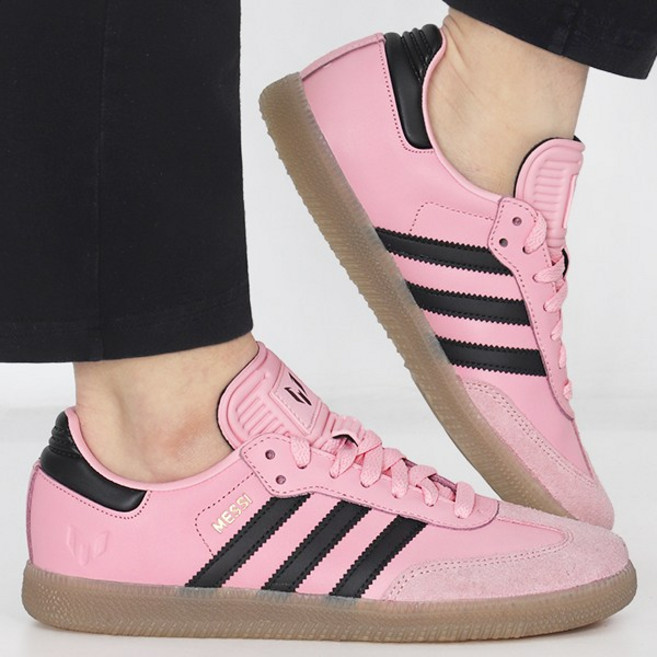 아디다스 스니커즈 삼바 OG x 리오넬 메시 Messi 핑크 에디션-블랙 3S