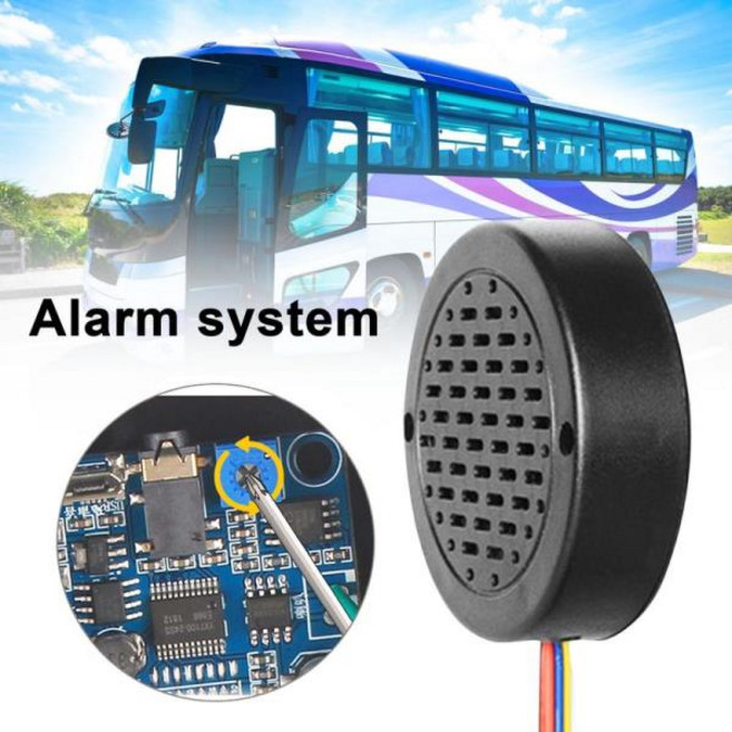 프롬프터 호환 자동차 시동 음성 알림 맞춤형 4 채널 트리거 스피커 프롬프터 사운드 알람 리버스 사이렌 부저 경적 경고음 트럭 12-24V, 1개