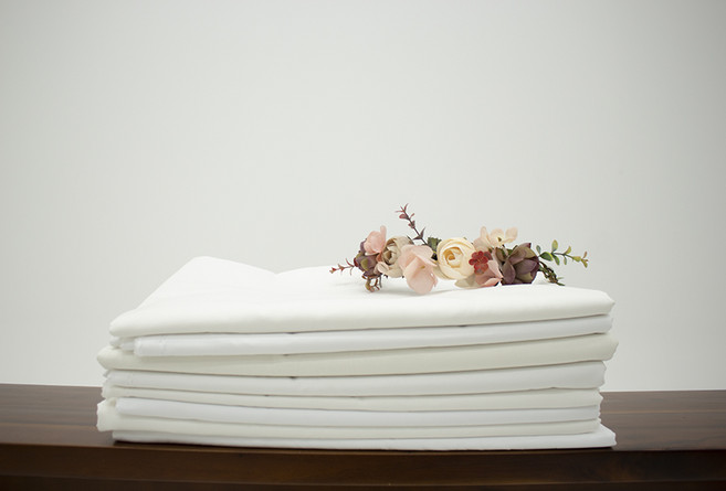 1마 면 워싱 광목 원단 (자체 생산) 폭 약150cm, 40수(133/72) 능직(트윌), 백아이보리색, 1개