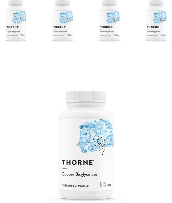 쏜리서치 코퍼 비스글리시네이트 캡슐, 60정, 5개 - 쿠팡