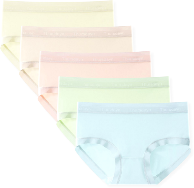 바디스윗 주니어 여아 소프트 심리스 팬티 5종 세트