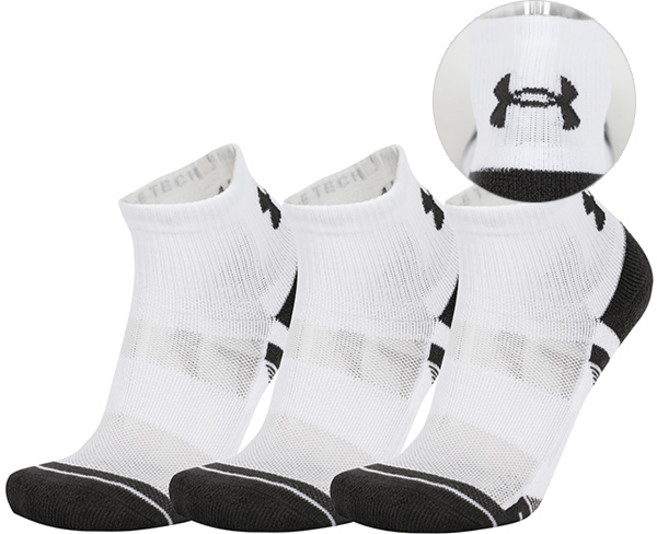 언더아머 운동 트레이닝용 스포츠 양말 UA Performance Tech Quarter 양말 3p 1세트, 상세설명참조