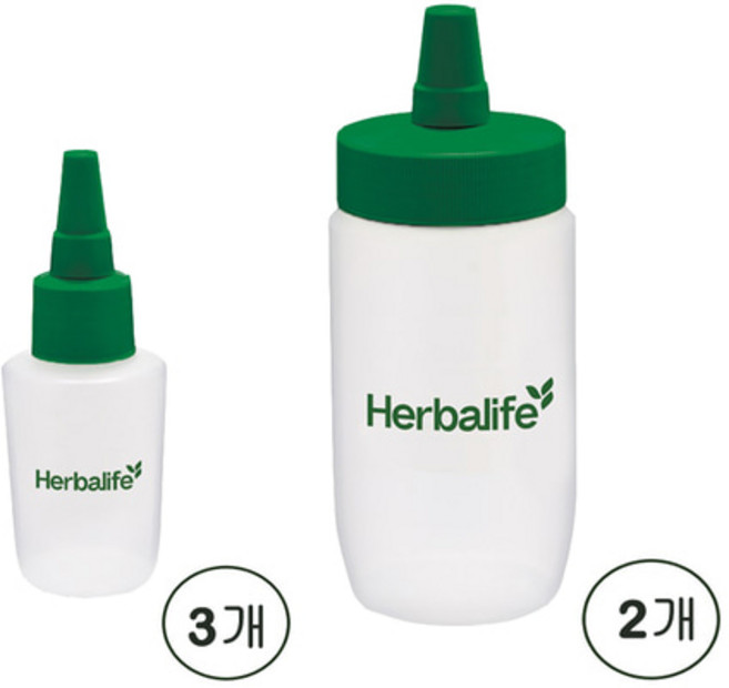 허벌라이프 파우더용기 2개 (300ml X 2)+티용기 3개 (50ml X 3), 1개