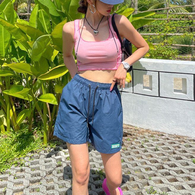 말리부 수영복 반바지 6color FREE~2XL [남녀공용] 빅사이즈 해변 비치 래쉬가드 숏팬츠, 애쉬블루