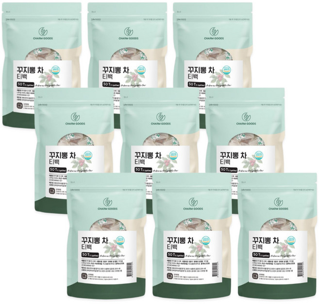 꾸지뽕 차 티백 국산 구찌뽕 꾸찌뽕 구지뽕 잎 티 카페인없는 건강차, 9개, 50개입, 1.2g