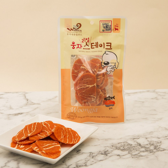 [웅자] 리얼스테이크 연어, 100g, 1개