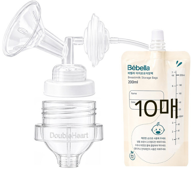 더블하트 이지세트(깔대기+이지10매+아답터), 깔대기+이지10매+아답터, 1개, 20mm