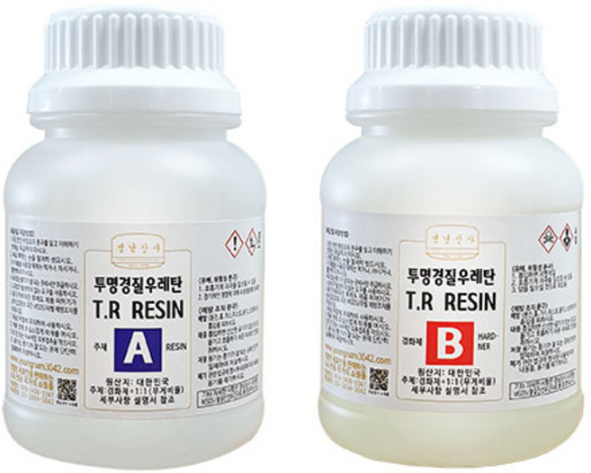 티알레진(T.R Resin) 600g/투명경질우레탄 T.R레진 크리스탈, T.R레진-티알레진 600g, 1개