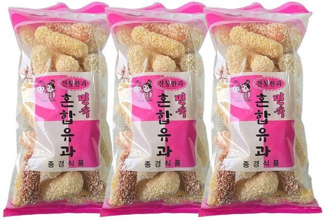 종경식품 혼합유과, 3개, 280g