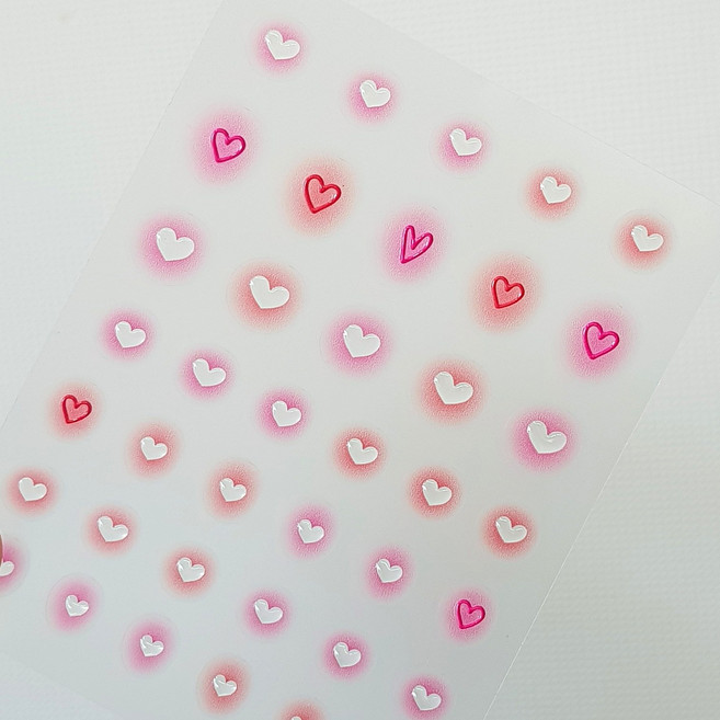 [고네일] 토모니 하트 볼터치 젤리스티커 to2864 키치네일, 1개