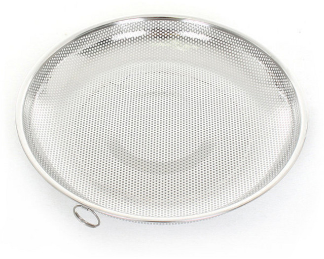 대흥 낮은 펀칭망 스텐 8호 40cm/스텐야채채반 주방용품 > 조리용품 믹싱볼/채반/밧드 믹싱볼, 1, 1개