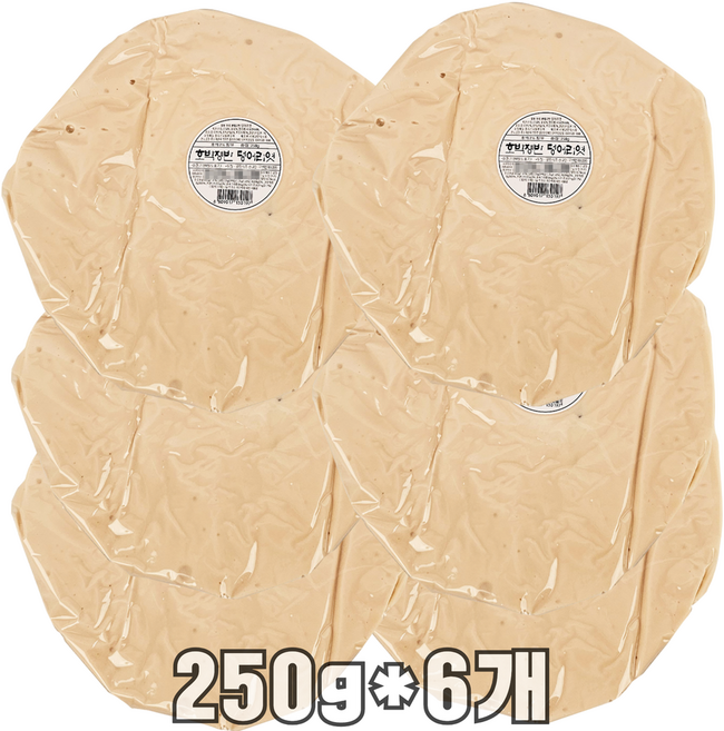 톡이네 대용량 호박 쟁반 덩어리 엿 호박엿 전통엿 간식 합격 기원 기도 응원엿, 250g, 6개