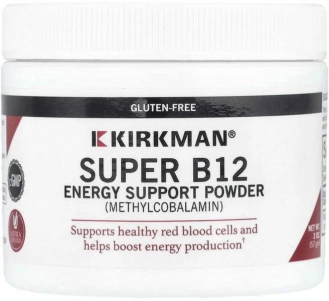 Kirkman Labs 슈퍼 B12 에너지 증진 분말 57g(2oz) KIM-02098, 1개 - 쿠팡