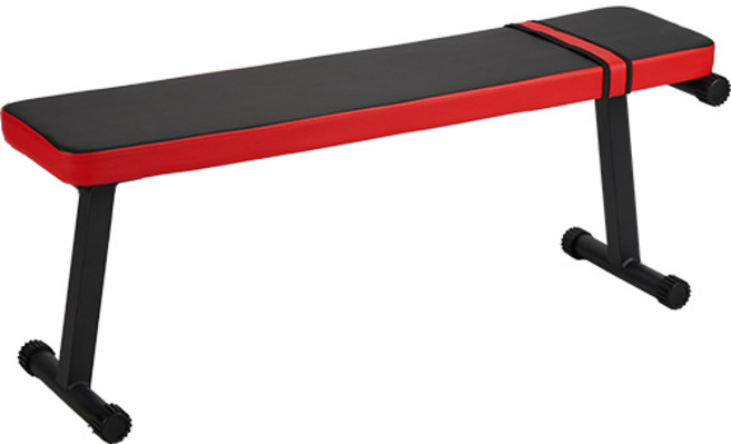 접이식 평벤치 3in1 싯업 웨이트 운동기구 인클라인벤치 헬스 홈트레이닝 덤벨 바벨 운동, 블랙+빨간