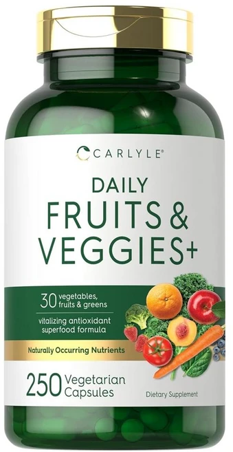 칼라일 30가지 과일채소 Fruits and Veggies 250캡슐 x 1통, 1개, 250정 - 쿠팡