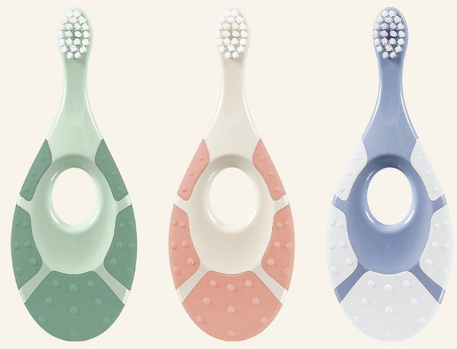 돌아기 조르단 그린클린 베이비 칫솔 6개월 생일 선물 1단계 두돌 색상랜덤 1개, 1개입, 랜덤