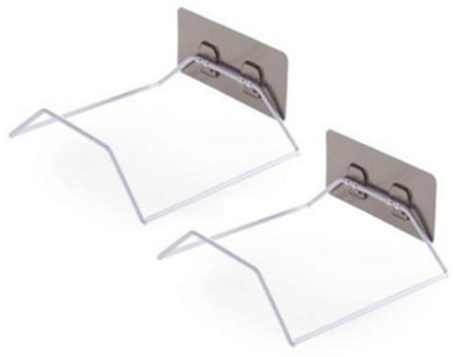 제이라이프 튼튼 세숫대야 걸이, 화이트, 2개