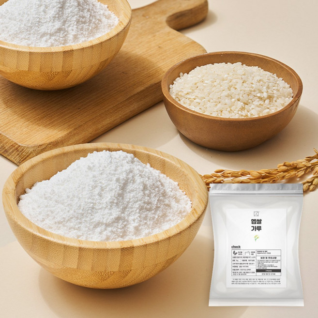 총각쓰떡 습식 멥쌀가루 맵쌀가루 떡용 1kg, 2개