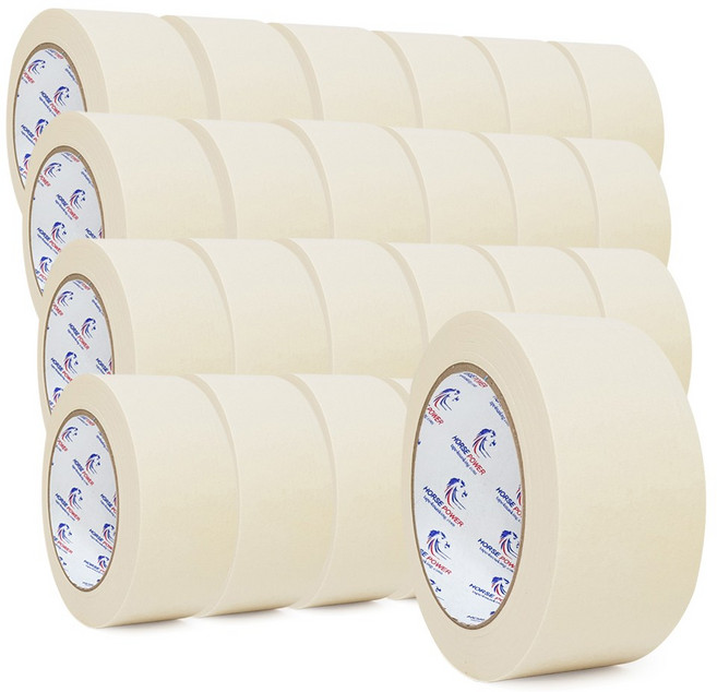 홀스파워 종이 마스킹테이프 범용 도장 문구 SBT03 - 45mm x 40M 아이보리, 24개