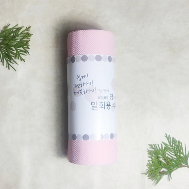 [1+1+1] 참 잘 씻기는 버블버블 참 일회용 수세미 4컬러 60매 X 3개 항균제조 국내생산, 60개, 베이지핑크