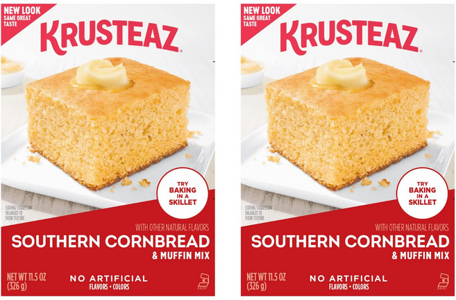 크루스테아즈 베이킹믹스 Krusteaz Southern Cornbread & Muffin Mix 11.5 OZ (Pack of 2), 1개