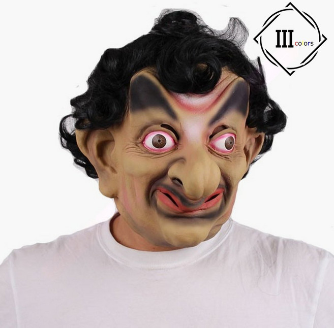 코믹 표정 아저씨 가면 할로윈 엽기 웃긴 사람 얼굴 탈, 1개, 상세페이지 참조