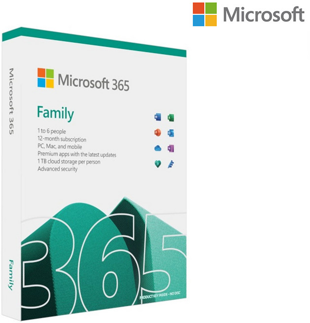 마이크로소프트 오피스 M365 Family FPP 패밀리 PKC, 6GQ-01589