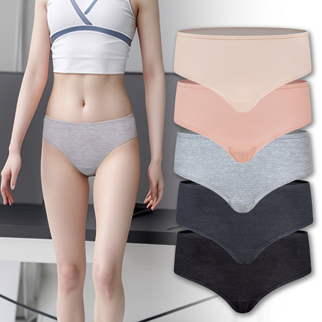 BYC 주니어 순면 단색 5매입 데일리 요일팬티
