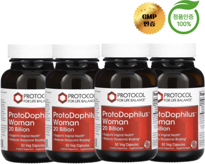 2+2 프로토콜 프로토도필리우스 우먼 프로바이오틱스 유산균 200억 베지 캡슐 50정, 4개 - 쿠팡