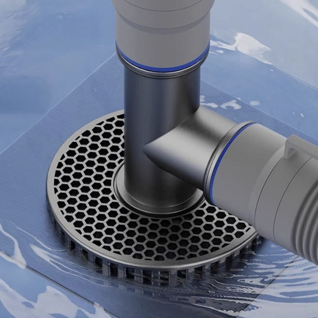 라워스 2구연결 배수구 냄새 벌레 차단 트랩, 1개