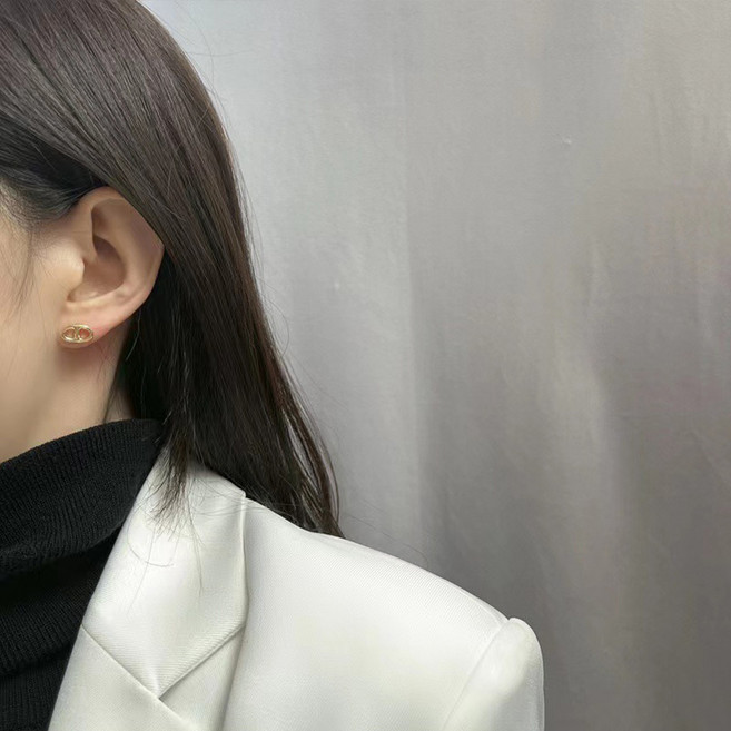 오픈 클립 타원 귀걸이 2color