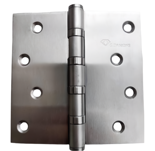 宇晨裝潢五金 白鐵蝴蝶鉸鏈 (一付2片)附螺絲 門片五金, 1個