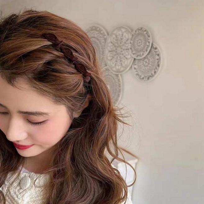 헤어뿌리뽕집게핀 정수리빈틈커버 가름마가림볼륨 트위스트포인트 간편고정머리삔, 하트골드방울 헤어끈 1p, 1개