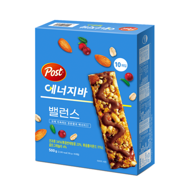 포스트 에너지바 밸런스, 500g, 2개