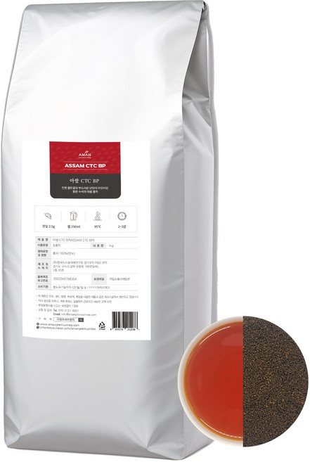 아쌈 CTC BP 밀크티 카페용 대용량 아만프리미엄티, 1kg, 1개입, 1개