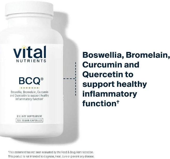 바이탈뉴트리언츠- Vegan BCQ 보스웰리아 커큐민 복합 포뮬러 베지 캡슐 120정, 1개 - 쿠팡