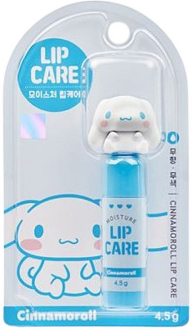 산리오 시나모롤 립밤 피규어 립케어 유아 아기 키즈, 1개, 4.5g