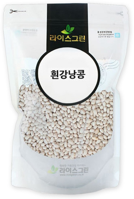 [가온애] 잡곡 흰강낭콩, 1kg, 1개