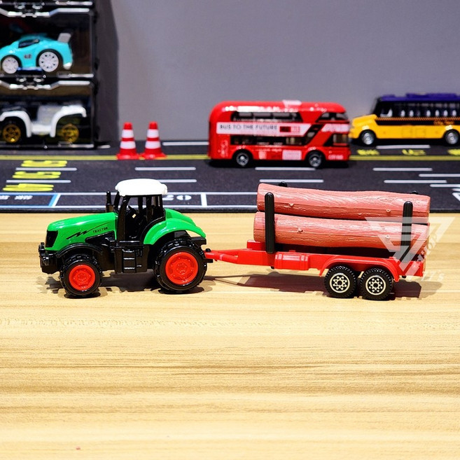 AGRIMOTOR 農場拖拉機玩具, 木材運輸車, 1個