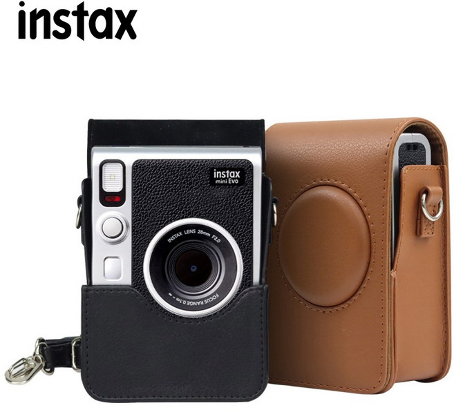 인스탁스 미니 에보 EVO 전용 가죽케이스 (스트랩포함), 1개