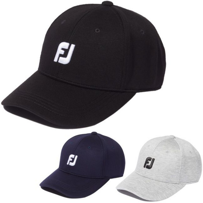 풋조이 FootJoy 로고 캡 남성용 골프 모자 FH23A3DLC, 1개
